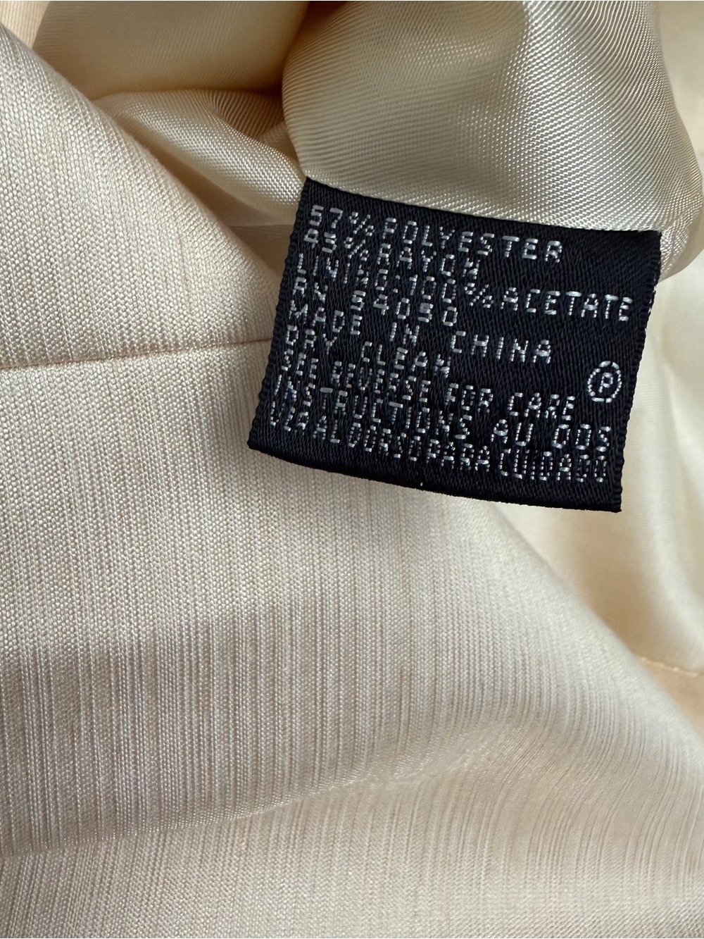 NWT Kasper Cream Champagne Three-Piece Skirt Suit Midi Skirt Size 6 - Picture 8 of 8